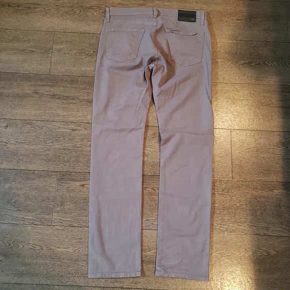 AG Adriano Goldschmied Men's Gray Matchbox Slim Chinos Size 34R - Picture 4 of 6